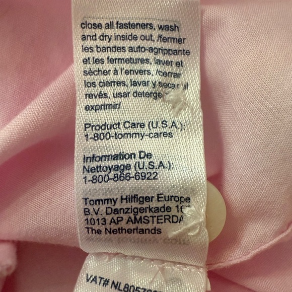 NWT Tommy Hilfiger Light Pink Casual Button Down Shirt - Picture 8 of 11